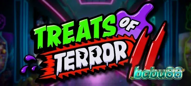 Treats of Terror II স্লট গেমের একটি রঙিন এবং ভুতুড়ে দৃশ্য
